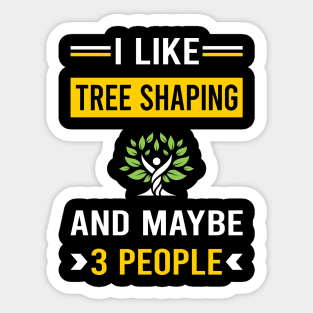 3 People Tree Shaping Arborsculpture Topiary Pooktre Sticker